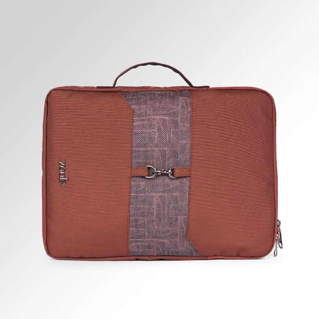 Golkonda Brass Signature Laptop Sleeve - 14inch (Brown) — photo 7