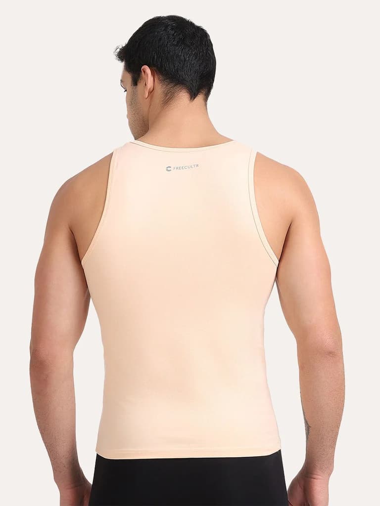 Regular Fit Organic Cotton Comfort Vest for Men-Pack of 1 — photo 4