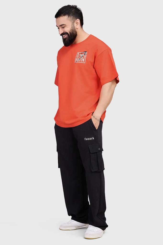 Dapper Oversized T-shirt Orange — photo 3