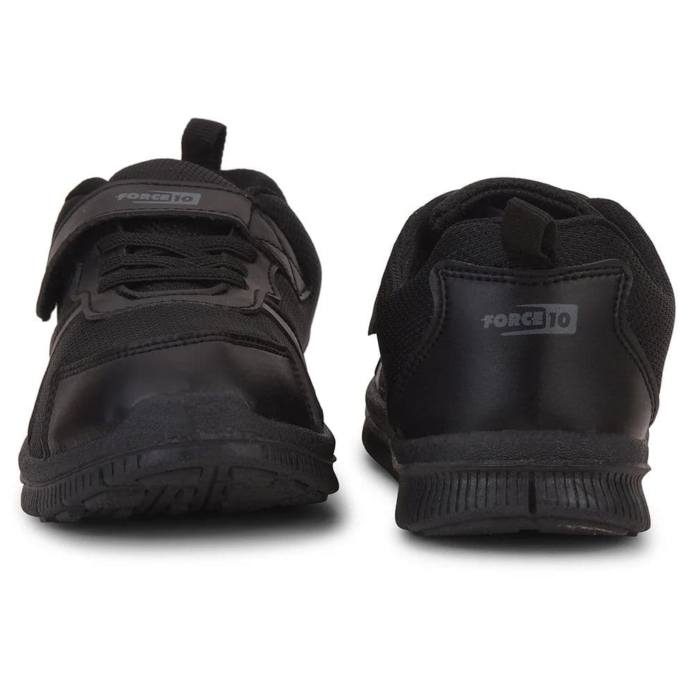 Force 10 Black Non-Lacing Uniform School Shoes For Kids TIGER By Liberty — photo 7