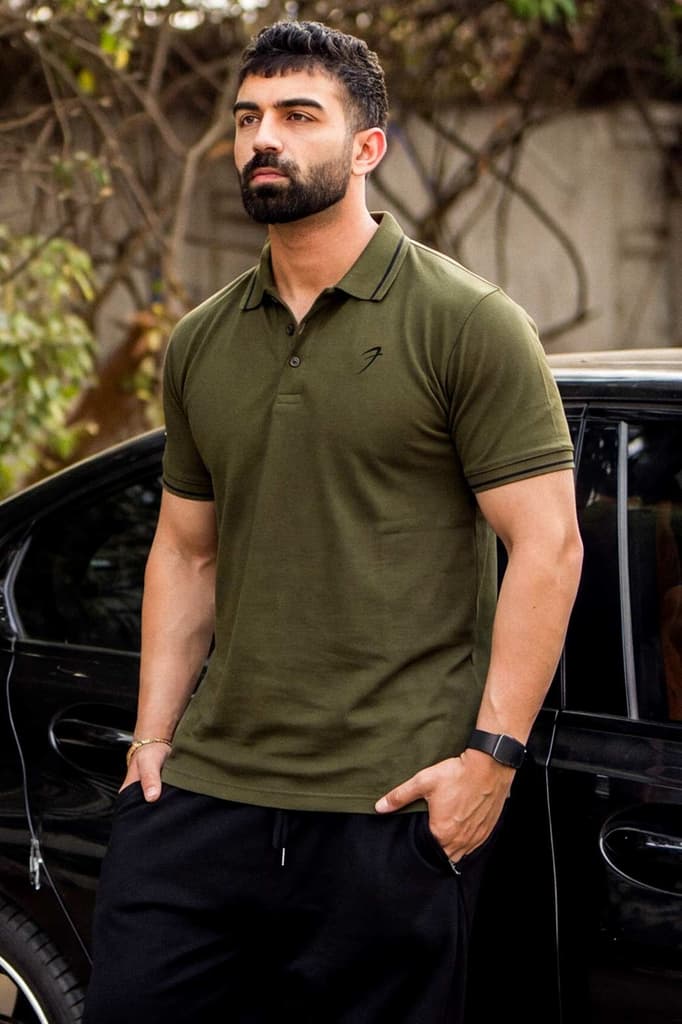Mark Polo T-shirt Olive — photo 2
