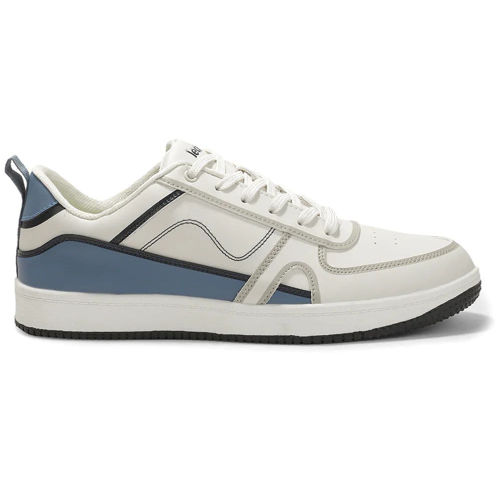 LEAP7X White Casual Lacing Sneakers for Men SNOOKEY-1E by Liberty — photo 4