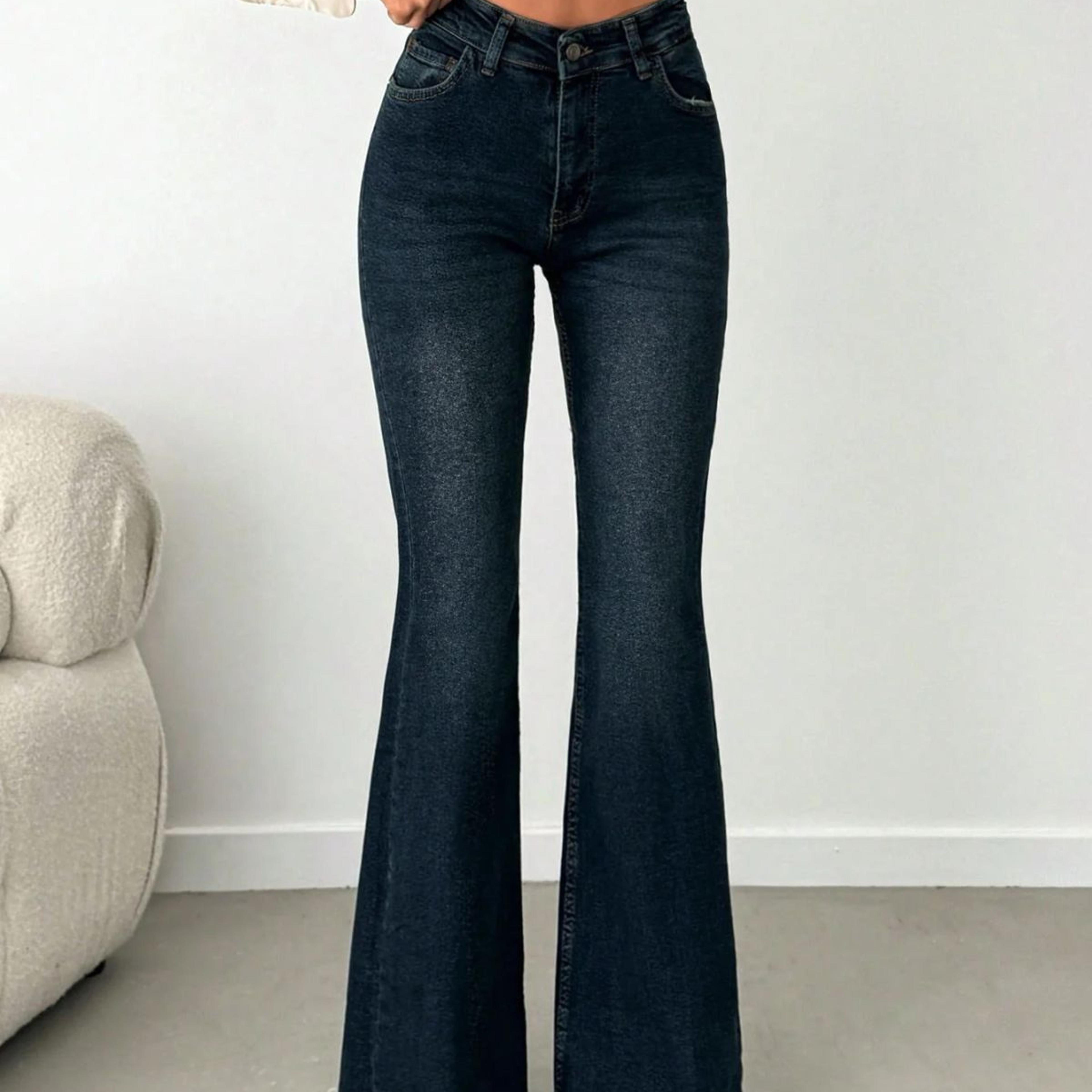 Copper Statement Flare Jeans