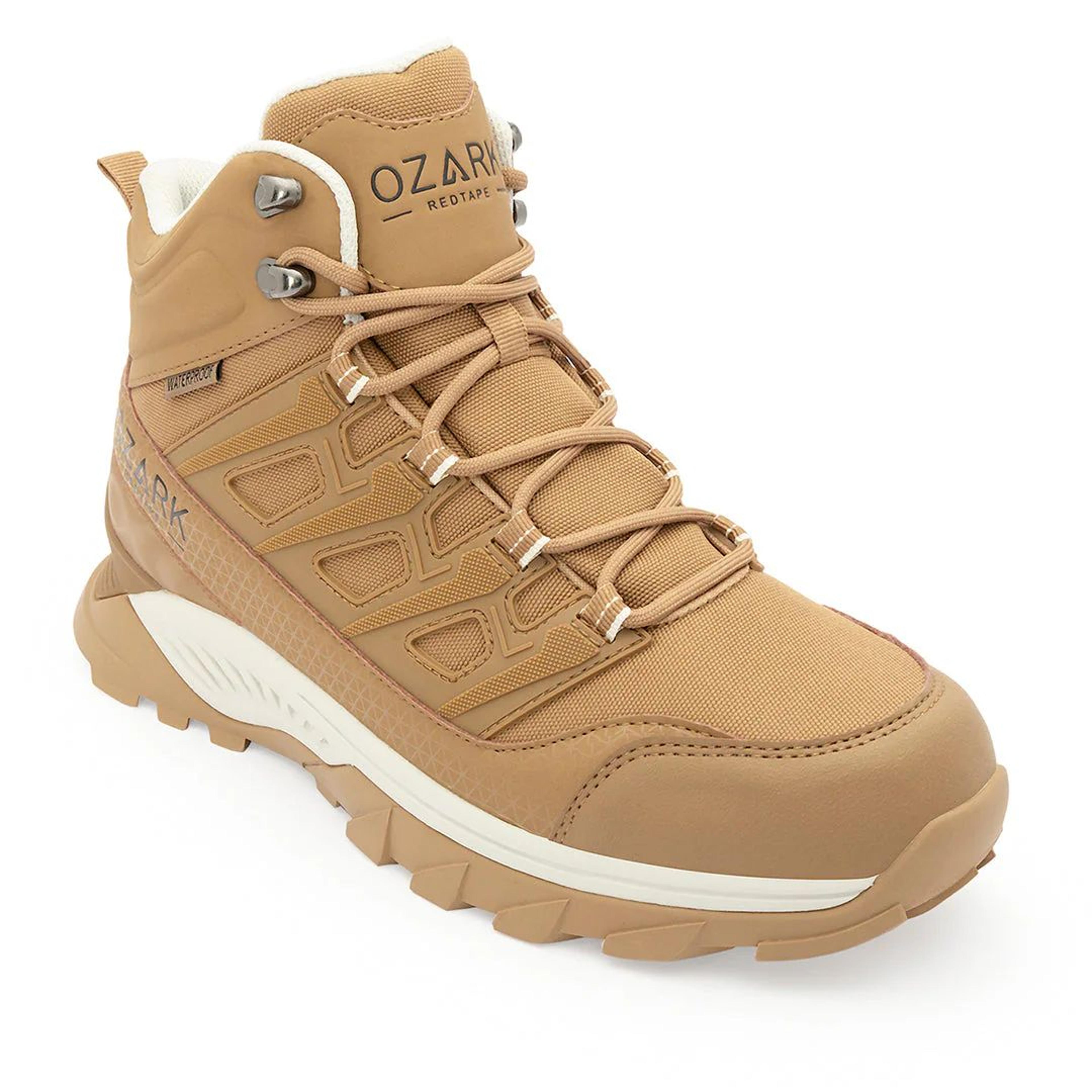 Tan Trekking Shoes for Men | High-Top Outdoor