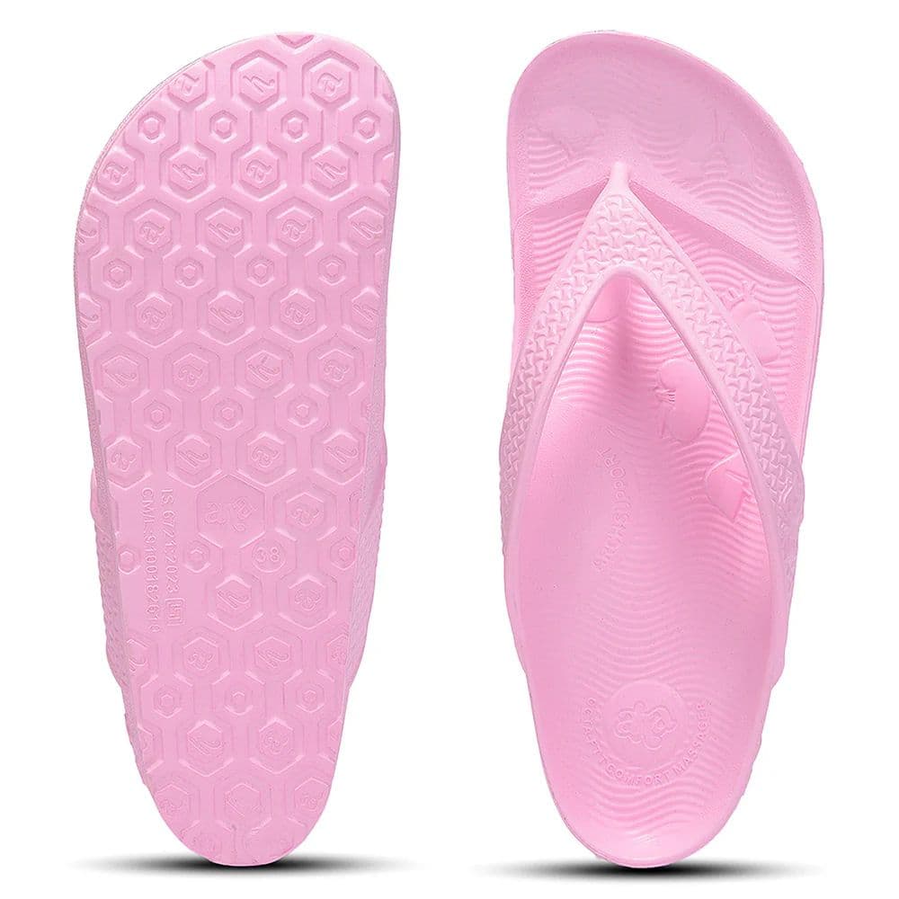 A-HA ORTHO-1L Pink Casual Slip on Slippers for Women by Liberty — photo 4