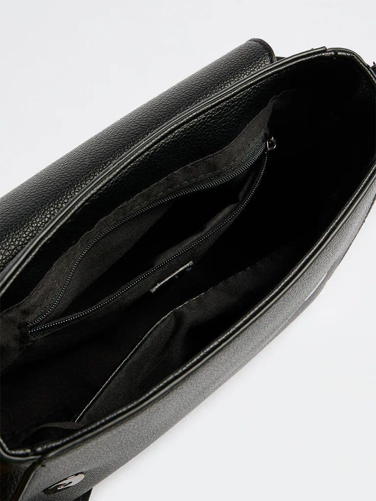 Westside Black Embossed Sling Bag — photo 4