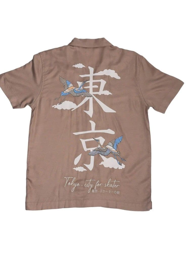Y&F Kids Boys Taupe Printed Shirt — photo 4