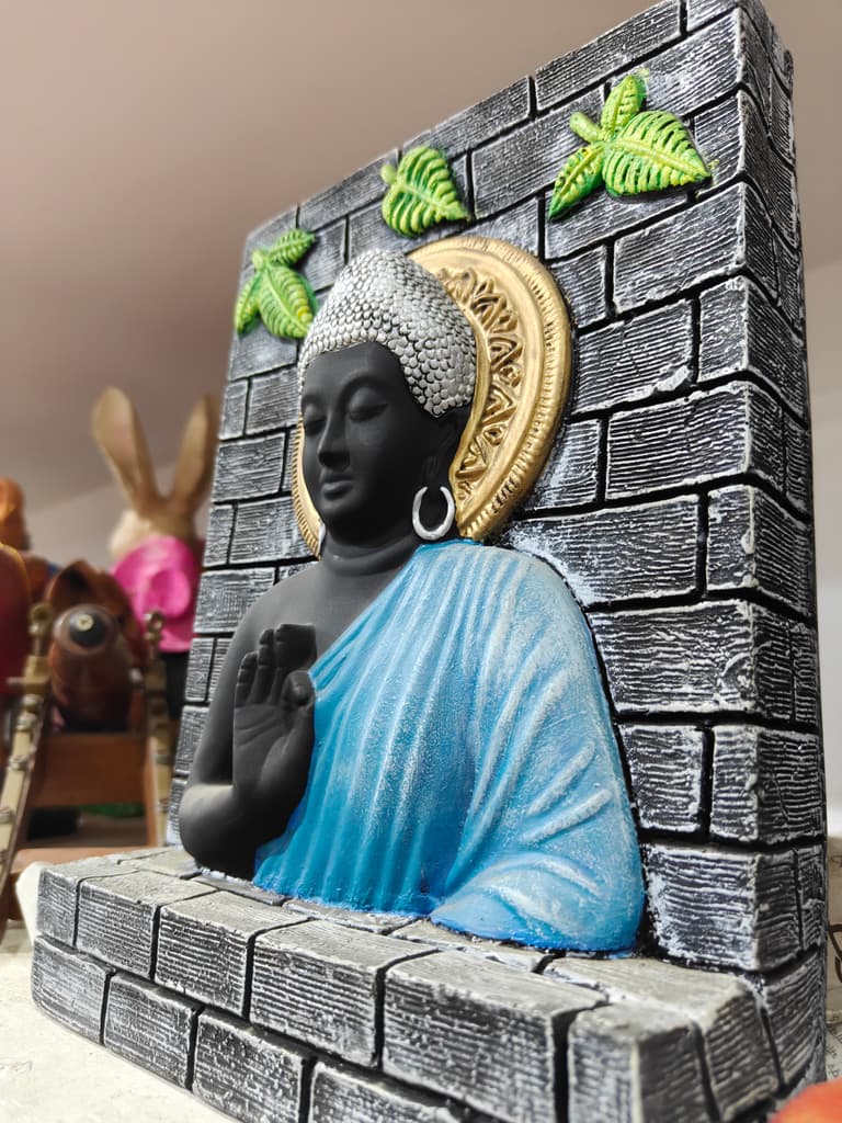 Buddha Statue | Black | Wood | Decorative