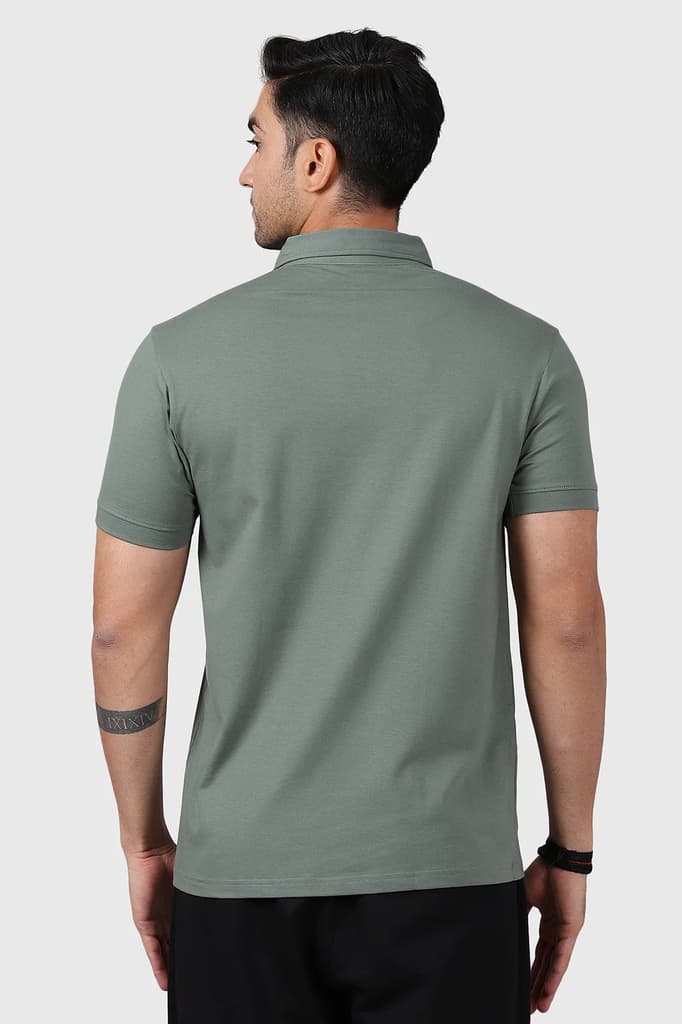 Polo T-shirt Sage Green — photo 4
