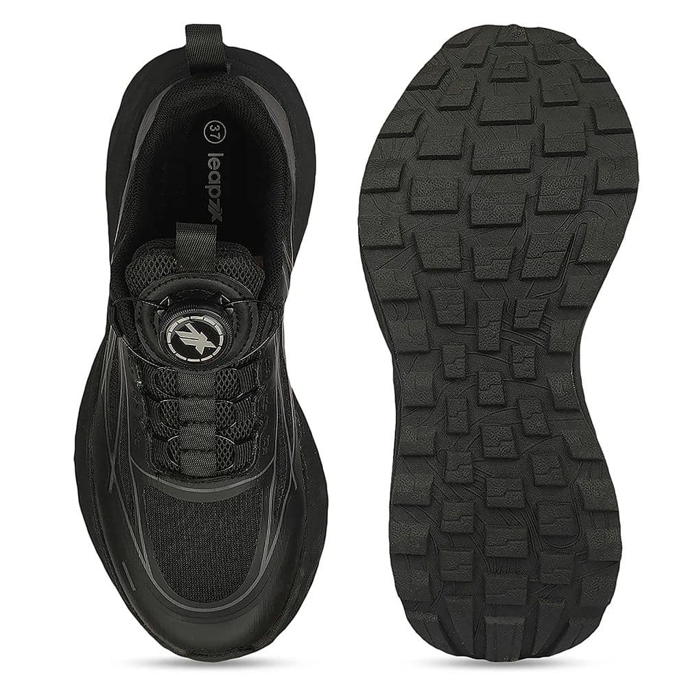 Leap7X ZQ-WFL-04 Black Twist & Go Sports Non Lacing Walking Shoes for women by Liberty — photo 4