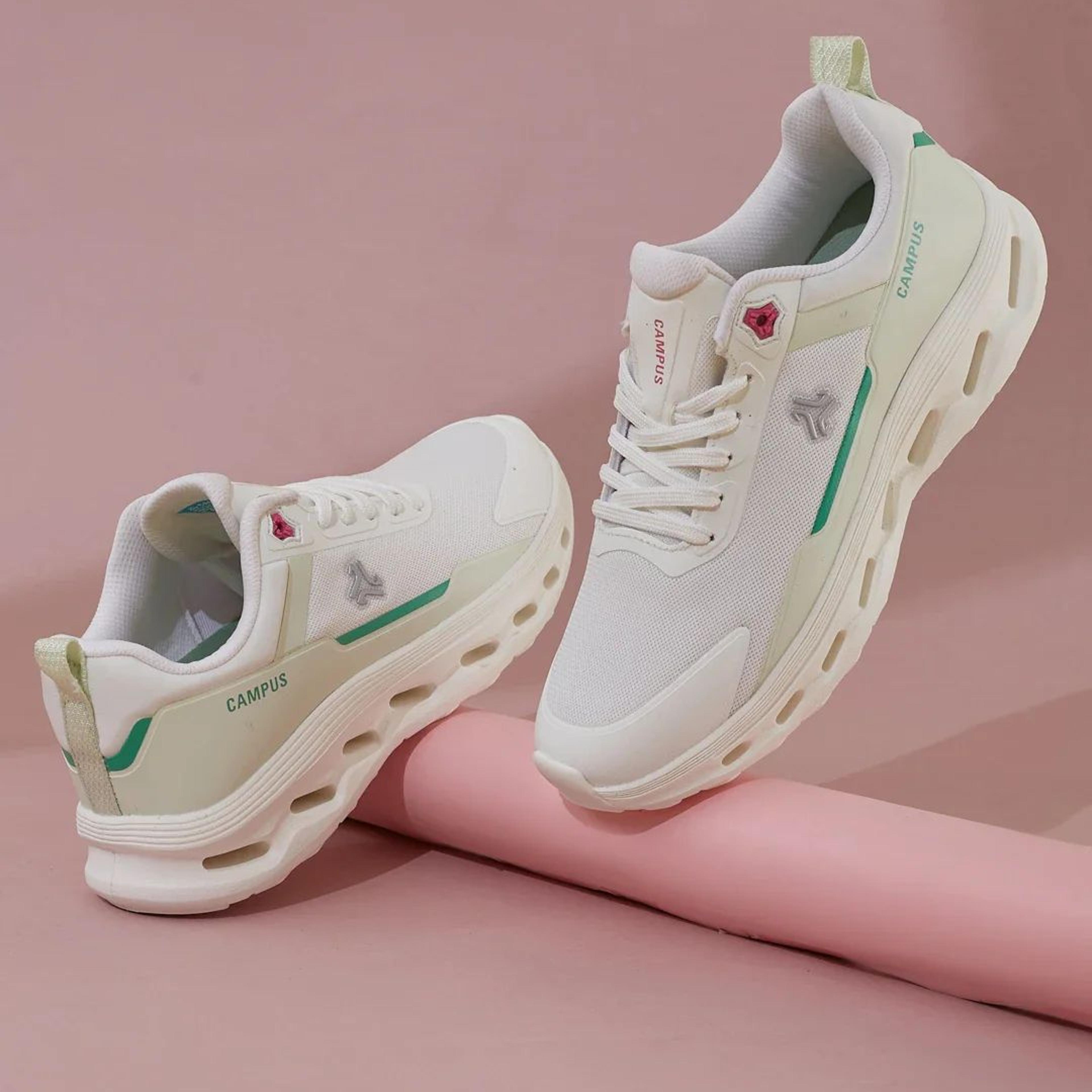 CYMBAL White Women's Running Shoes
