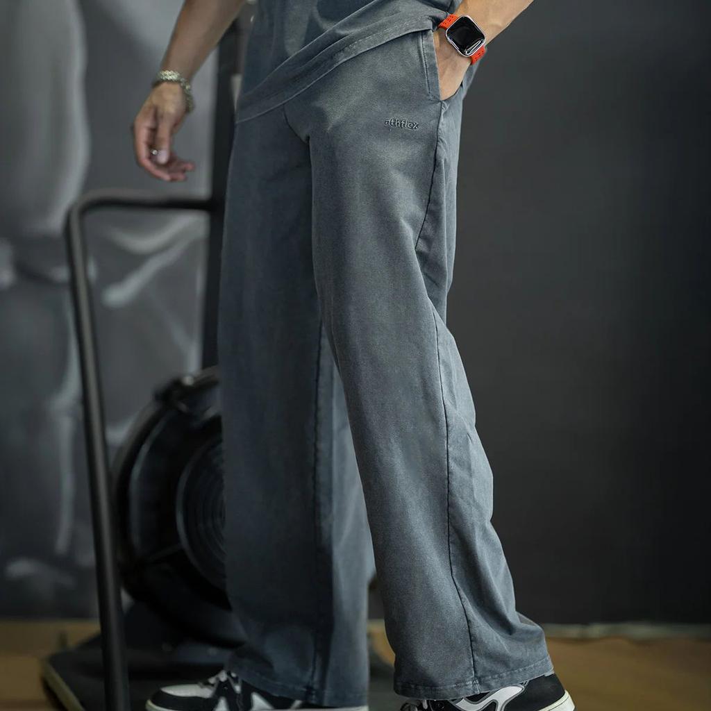 Acid Wash Straight Pant