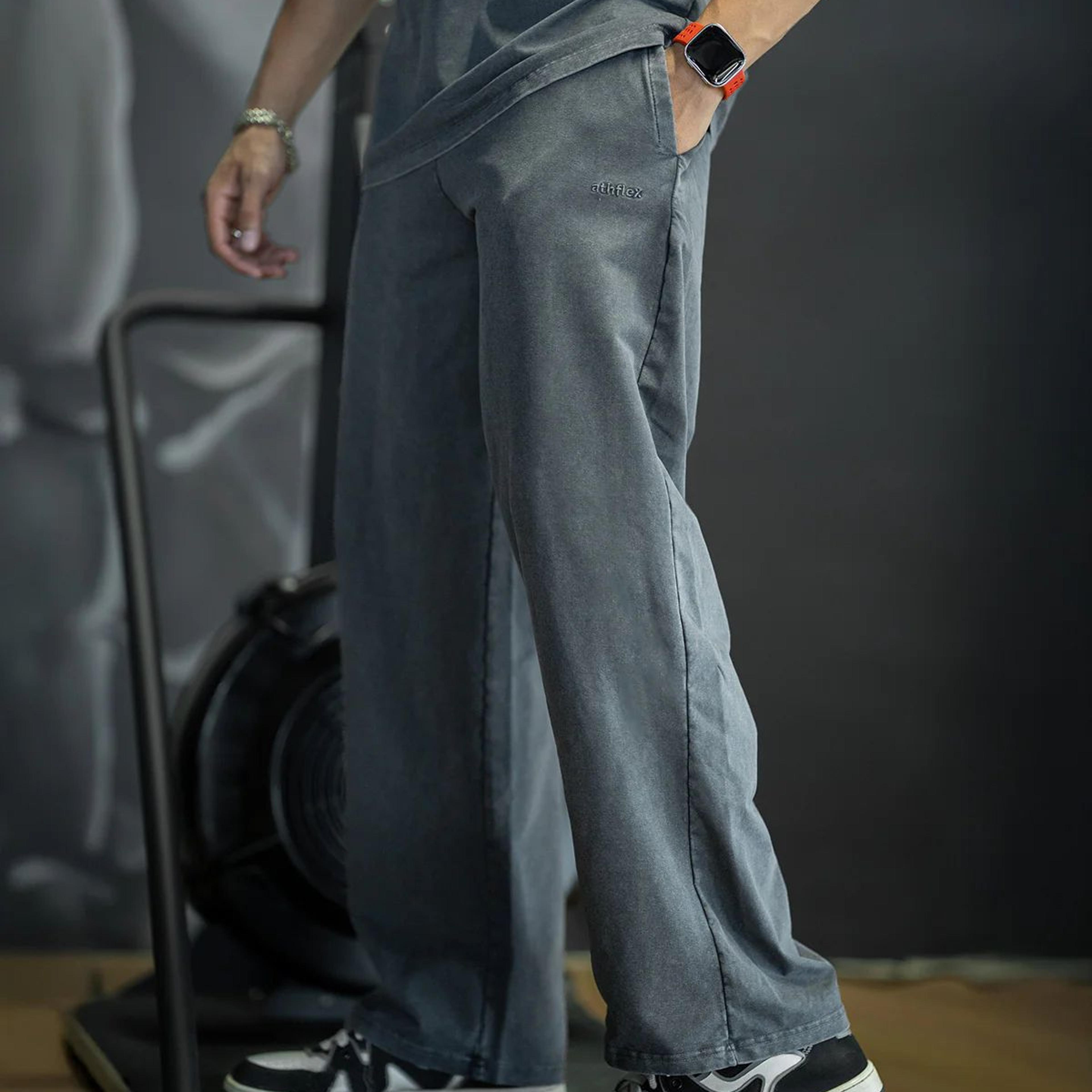 Acid Wash Straight Pant