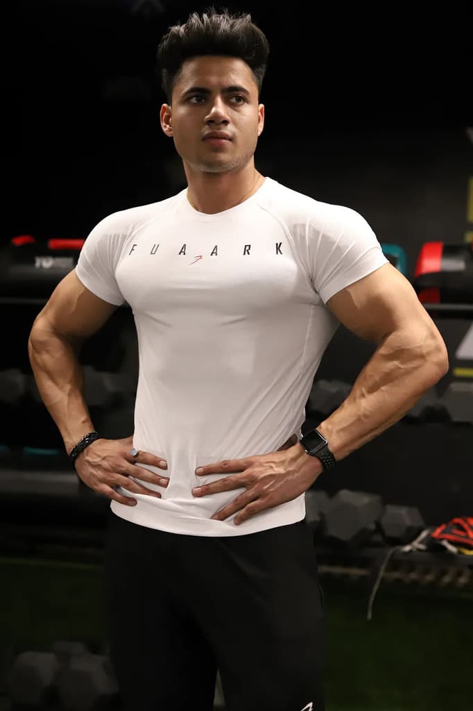 Checks T-shirt White — photo 4