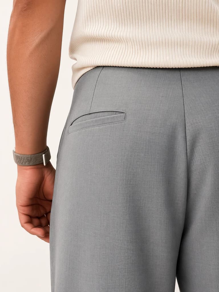 High Profile Pleat Straight Leg Trousers — photo 5