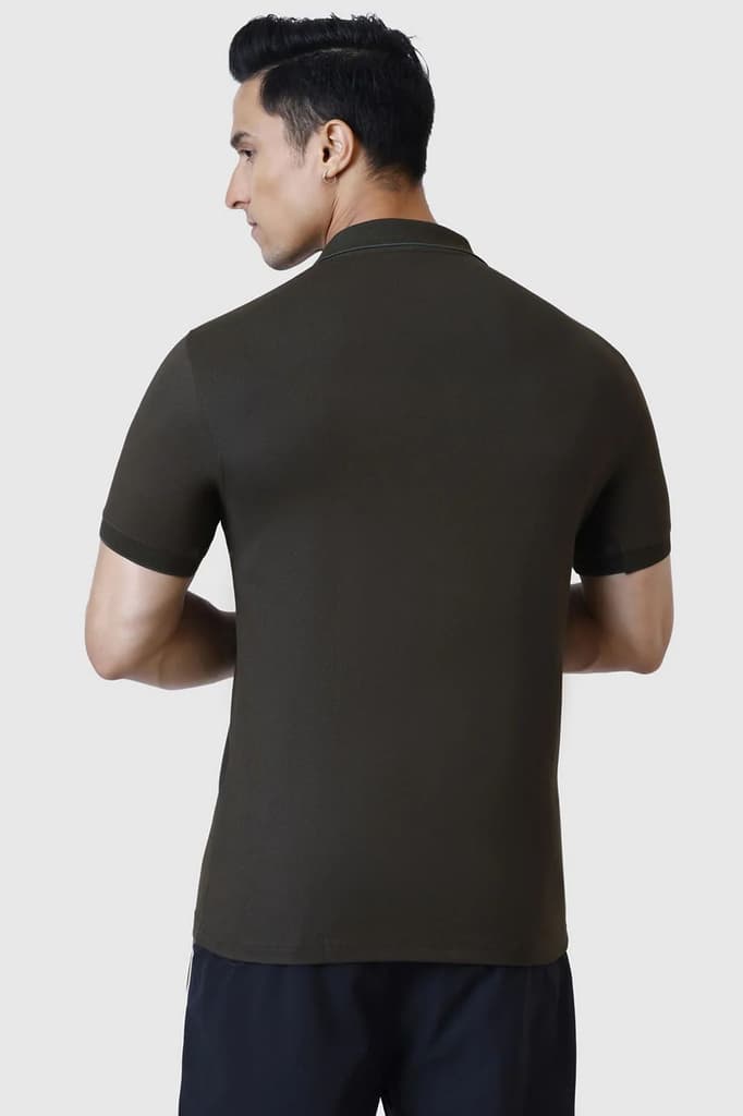 Aura Polo T-shirt Olive — photo 6