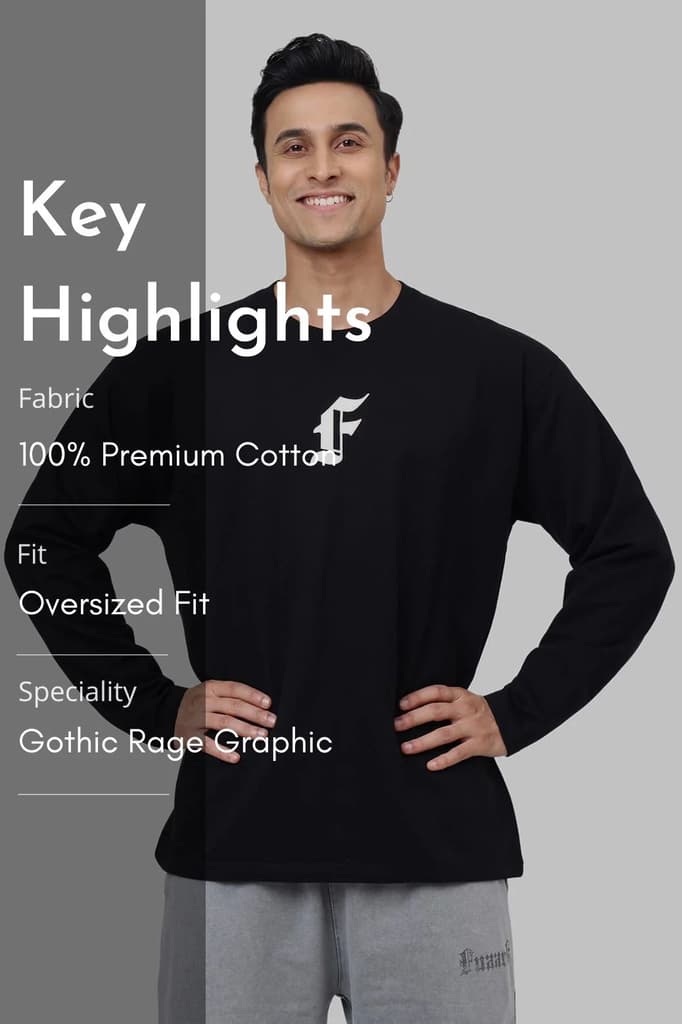Rage Fullsleeves T-shirt Black — photo 8