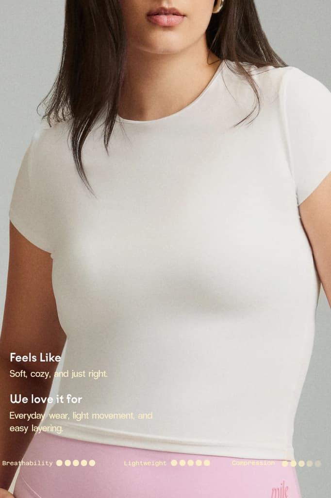 White OnTheGo Baby Tee — photo 6