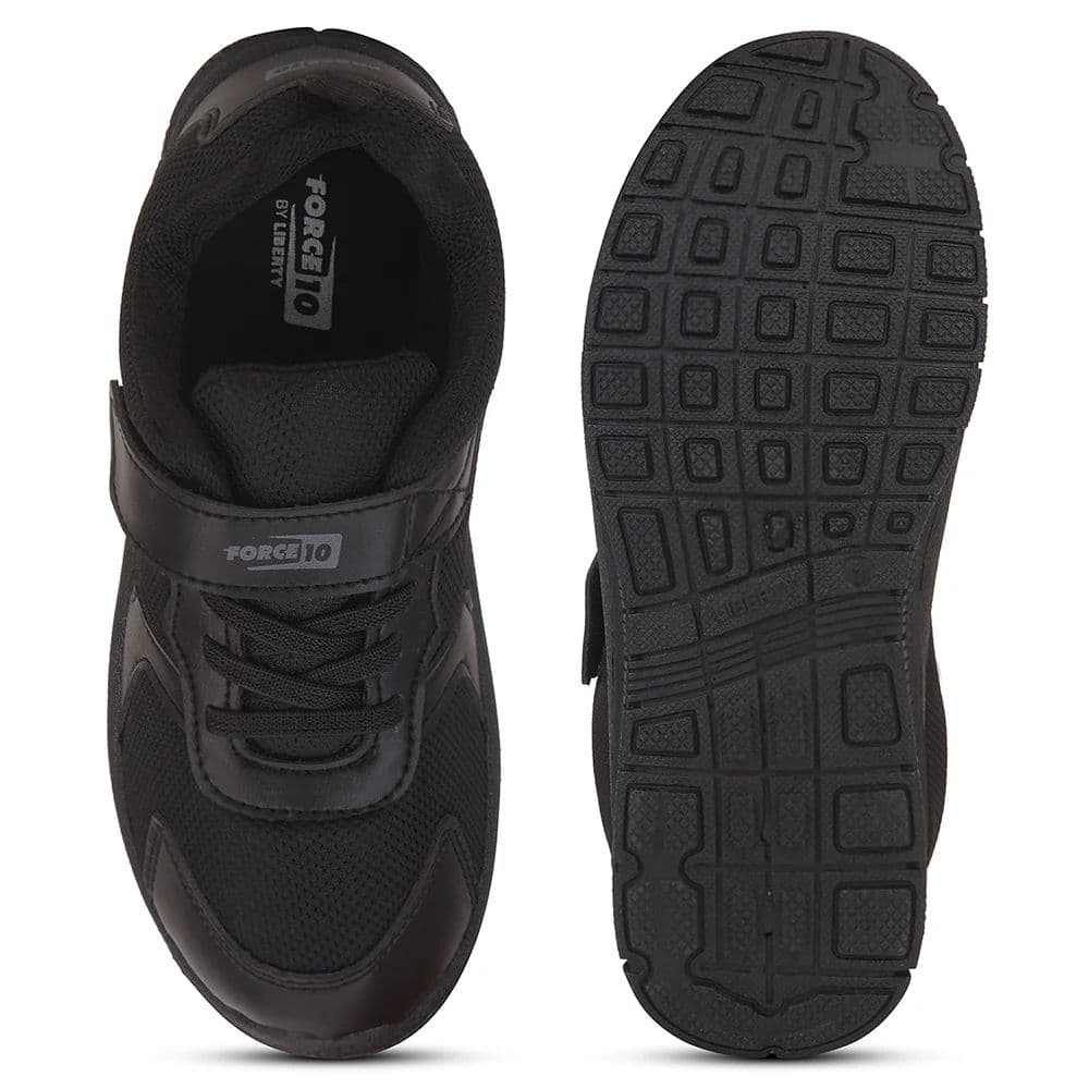 Force 10 Black Non-Lacing Uniform School Shoes For Kids TIGER By Liberty — photo 8