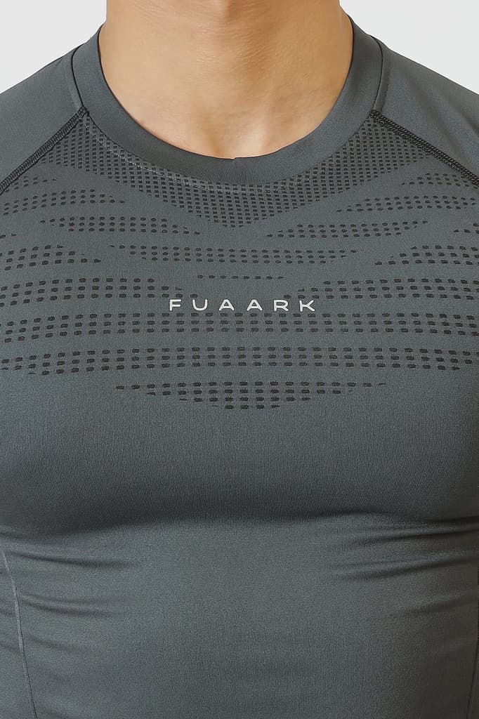 Power Seamless T-shirt Grey/Fuaark — photo 3