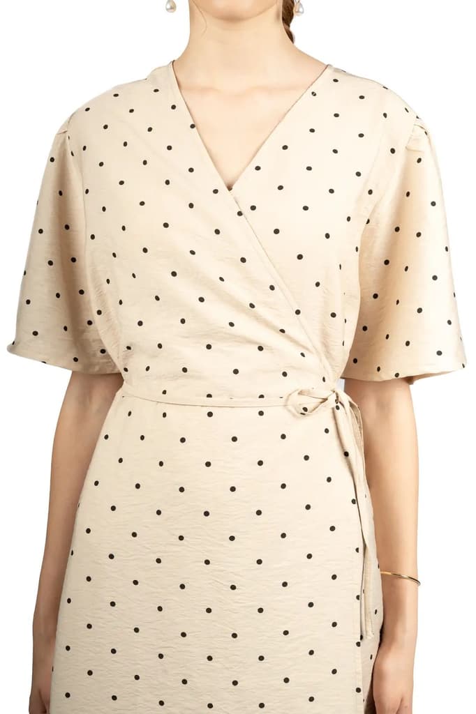 Sandy Dot Fit & Flare Midi Dress — photo 2