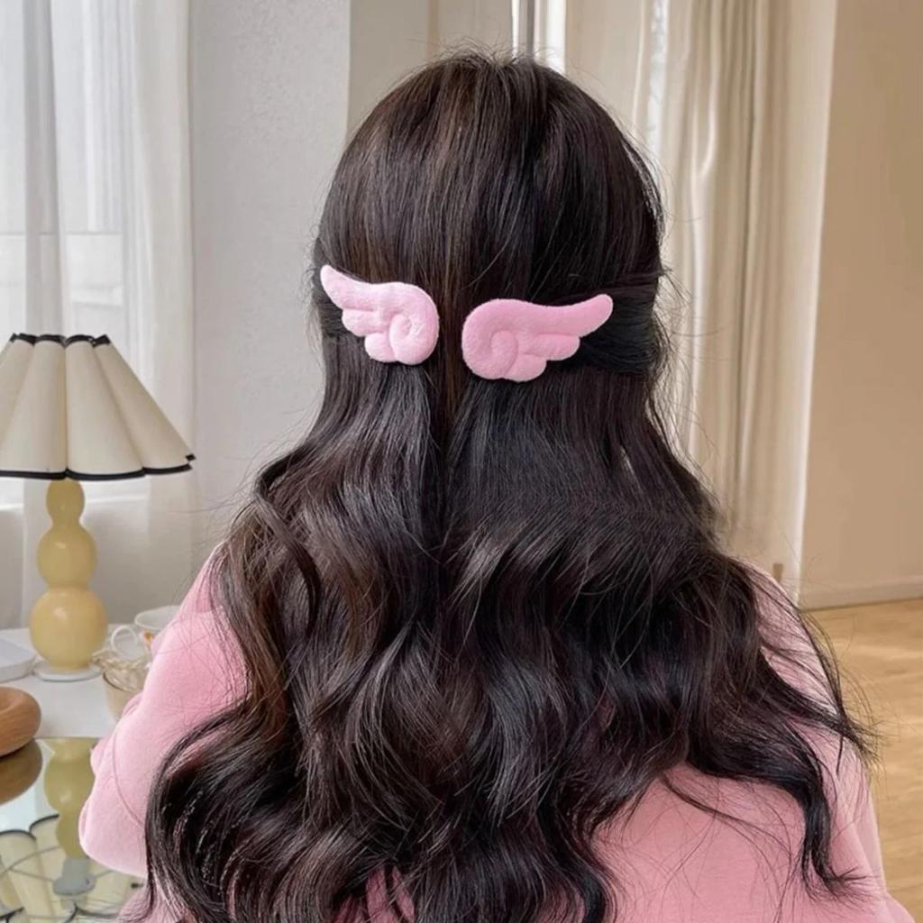 Angel Wing Hair Clip For Girls And Women — Pink