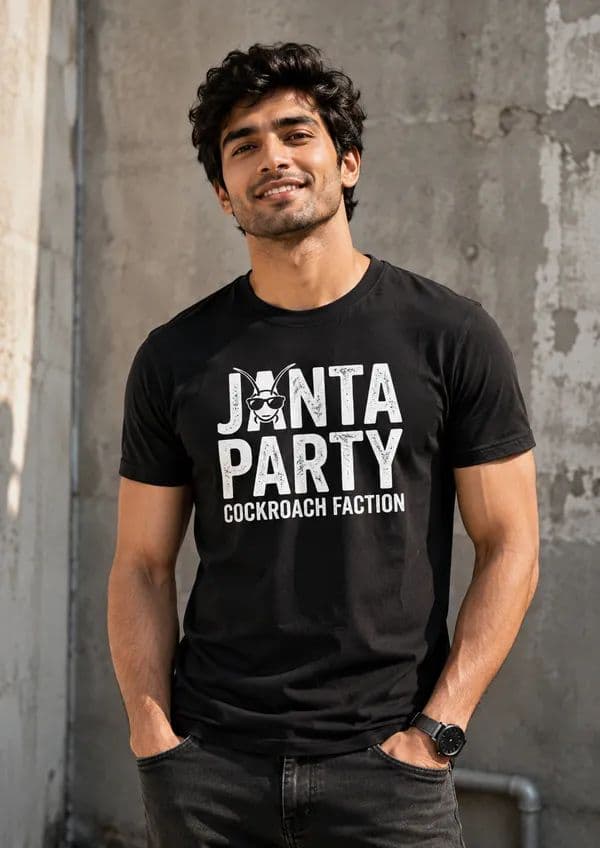 The Cockroach Janta Party Graphic Print Round Neck T shirt Price in India - BuyThe Cockroach Janta Party Graphic Print Round Neck T shirt online at undefined