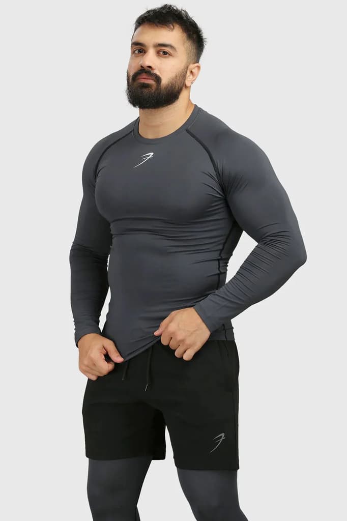Compression Fullsleeves T-shirt Grey — S
