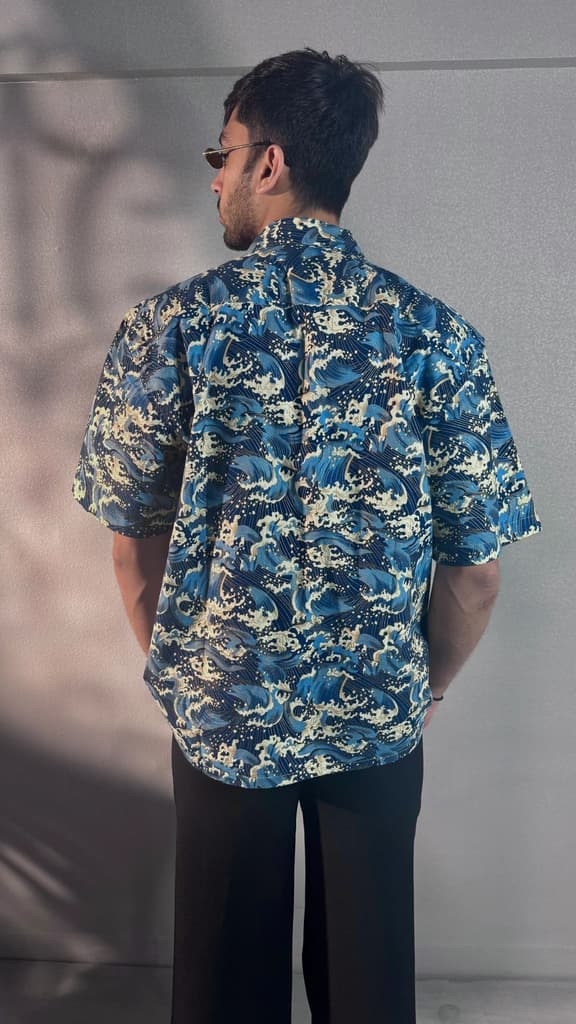Ocean Wave Dynasty Structured Shirt — photo 8