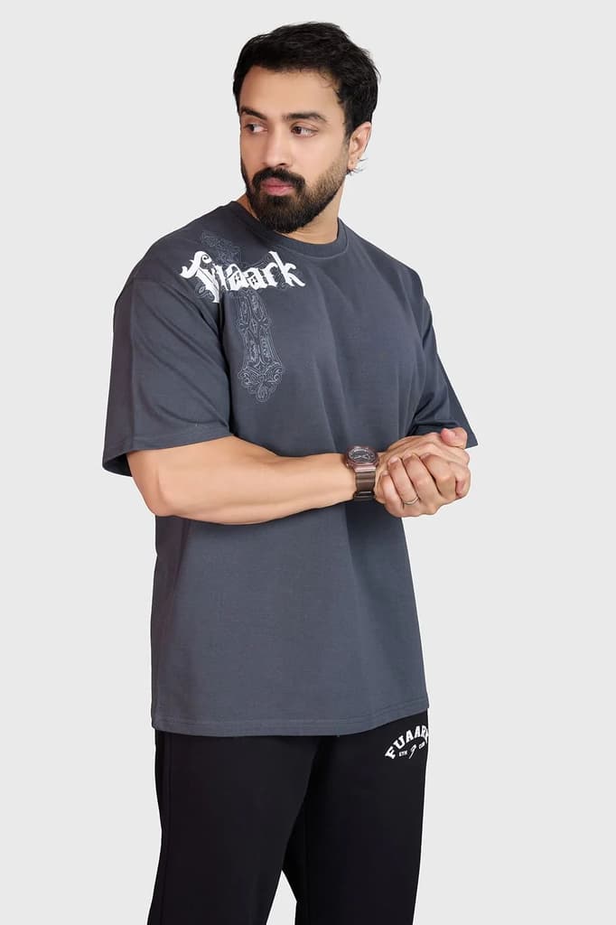 Eagle Oversized T-shirt Dark Grey — photo 5