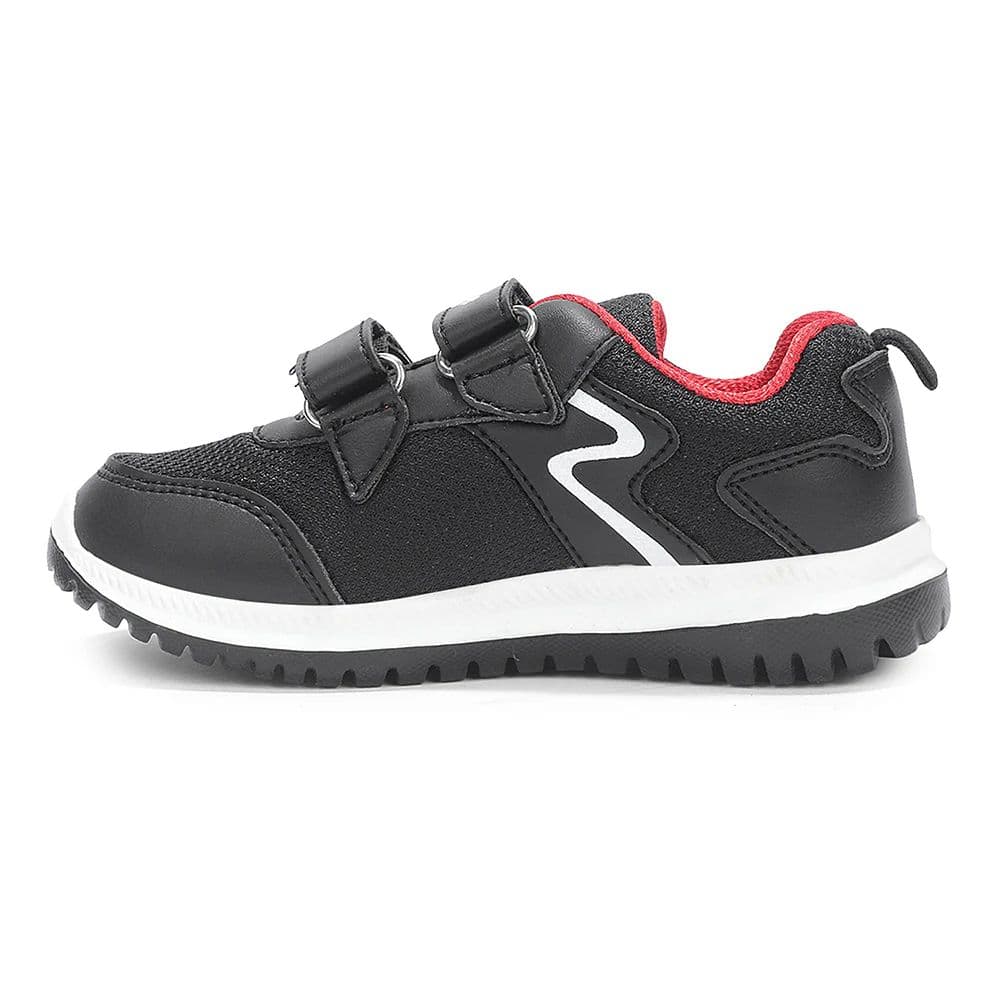 Lucy & Luke Black Sports Non Lacing Walking Shoes For Kids JAMIE-K2E By Liberty — photo 5