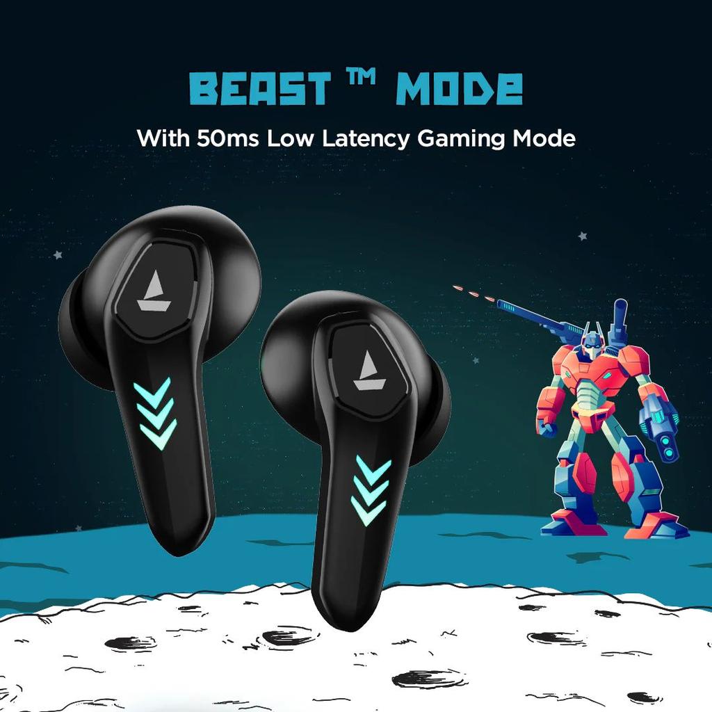 boAt Airdopes 190 | Wireless Earbuds with 40 Hours of Playtime, Beast Mode, RGB Lights Featuring ENx™ tech — photo 5