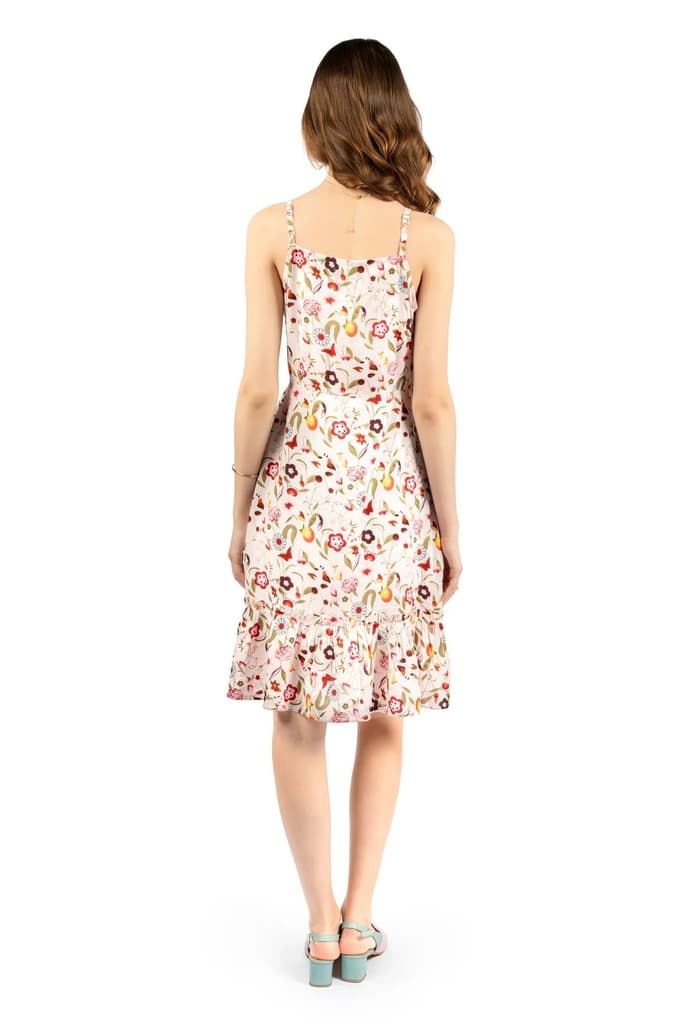 Multicolour Sleeveless Floral Dress — photo 2