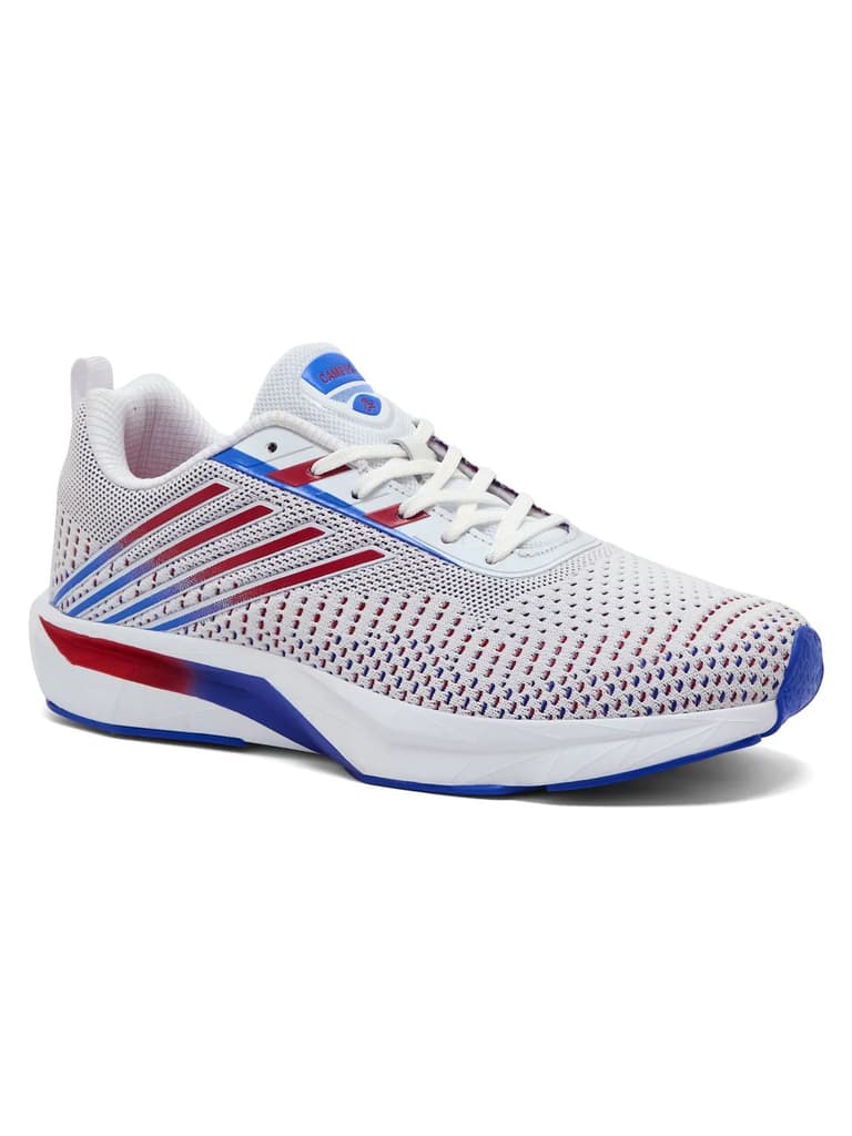 AMPOR White Men's Running Shoes — White / 6