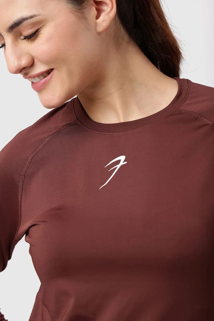 Compression Full T-shirt Brown — photo 3