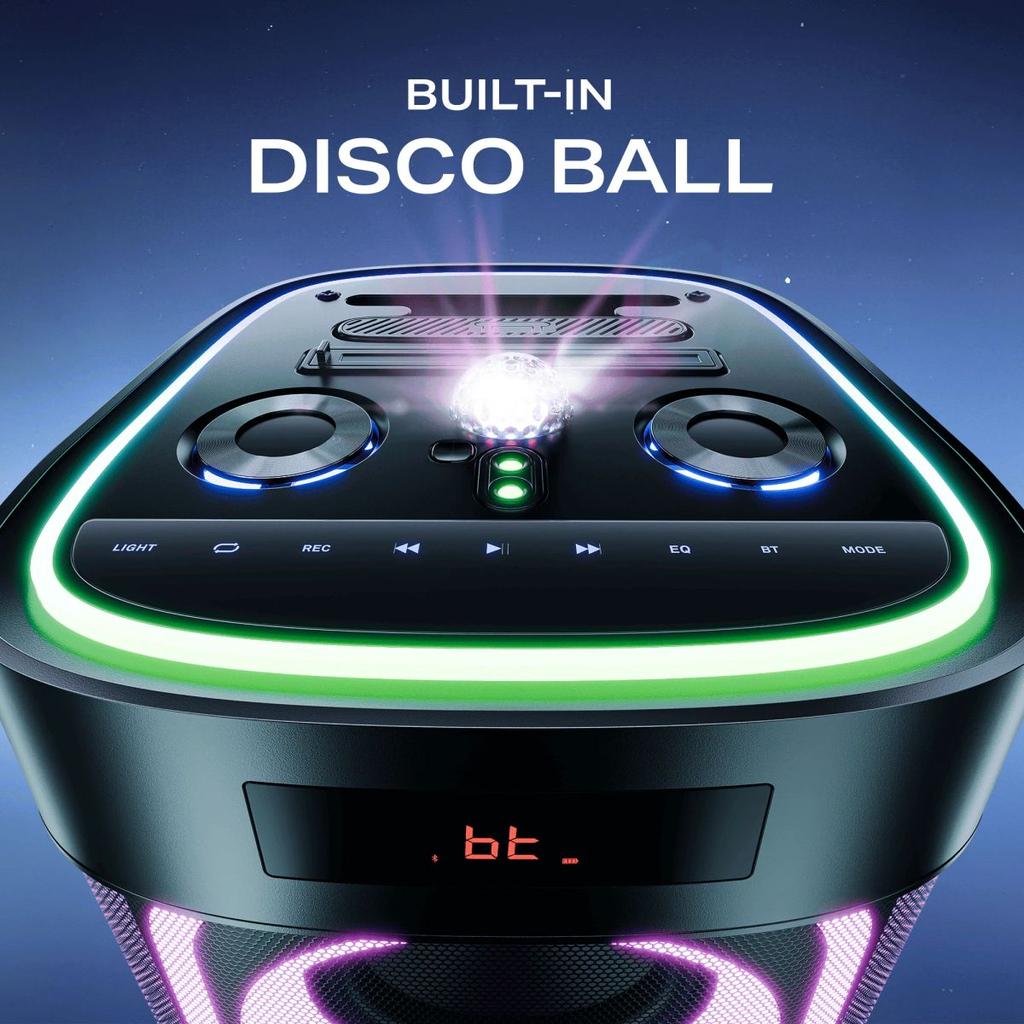 boAt PartyPal 700 | Bluetooth Speaker with 300W Sound, RGB Lights, 6 Hours Playback, Karaoke & TWS