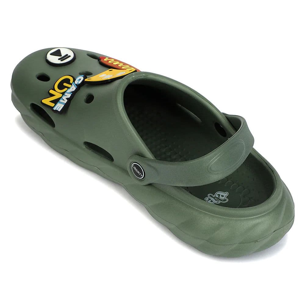 A-HA Olive Green Casual Clogs for Men BEACHWALKM by Liberty — photo 4