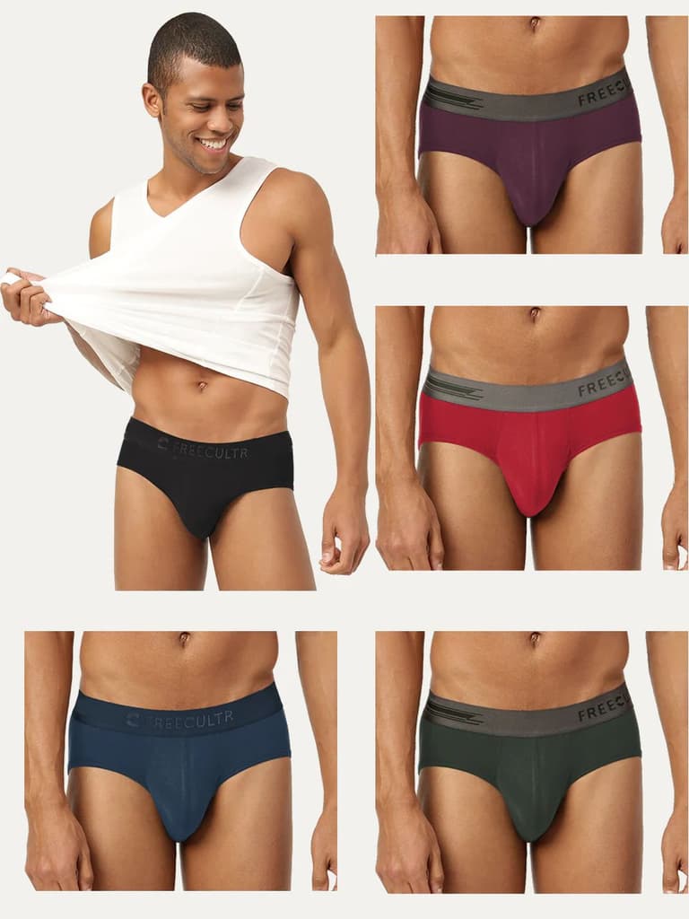 Men's Anti-Bacterial Micro Modal Brief (Pack of 5) — photo 11