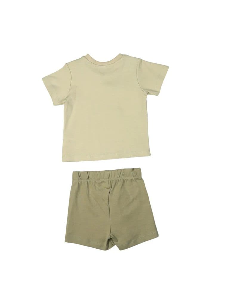 HOP Baby Boys Multicolour Printed Cotton T-Shirt and Shorts set — photo 3