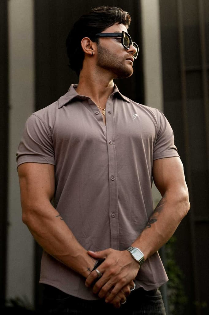Aero Shirt Pastel Brown — photo 2