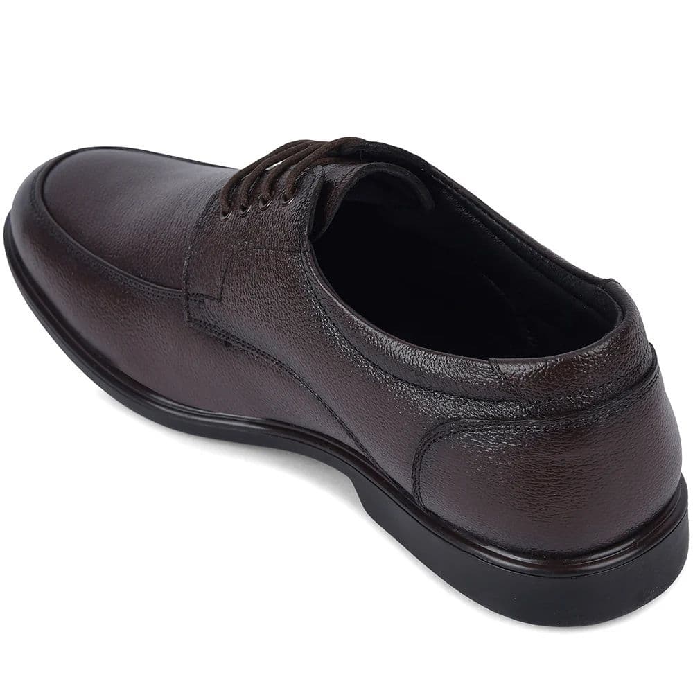Healers HML-92E Brown Formal Lacing Derby Shoes for Men — photo 5