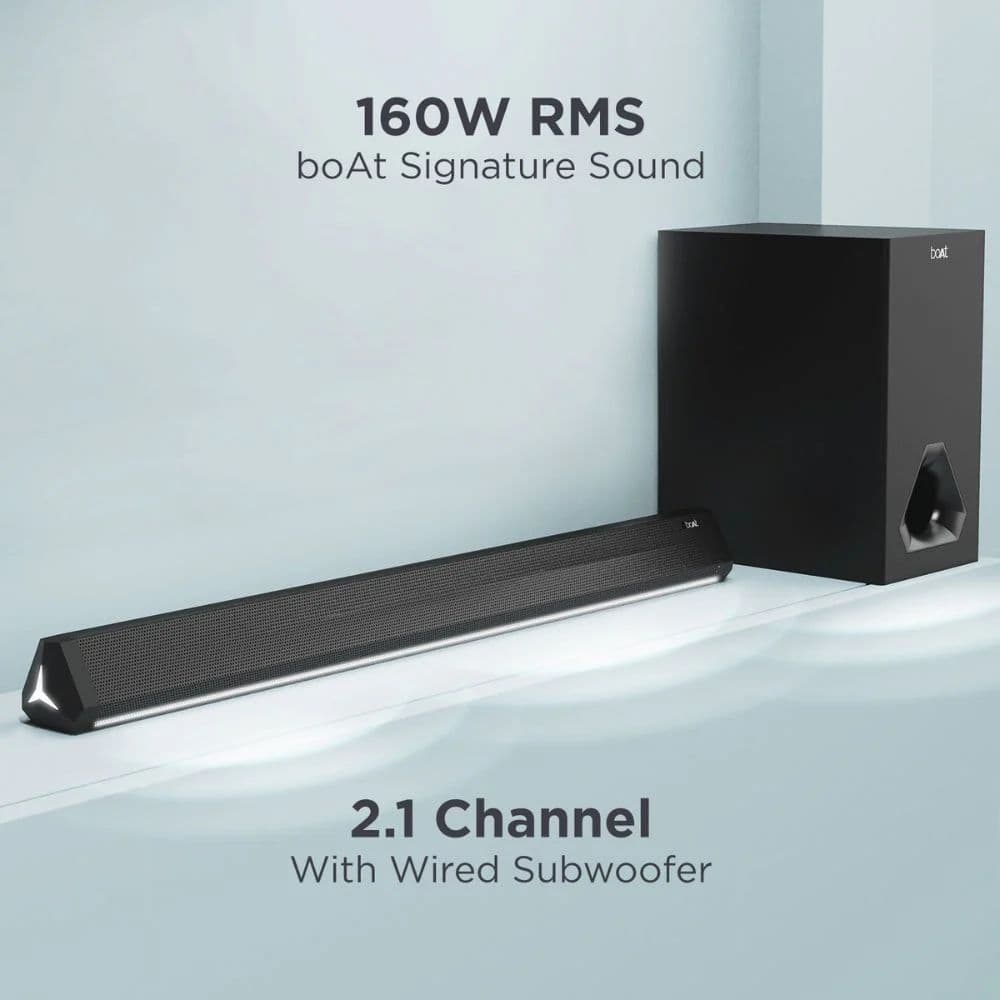 boAt Aavante Bar Aura | Bluetooth Soundbar with 160W RMS Signature Sound, 2.1 Channel, Wired Subwoofer — photo 4