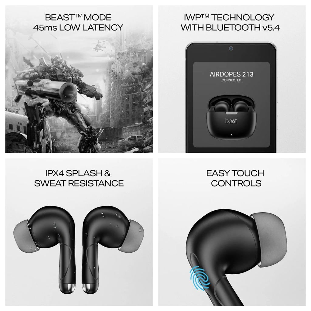 boAt Airdopes 213 | Wireless Earbuds with 50 Hours Playback, BEAST™ Mode & ENx™ Calling — photo 8