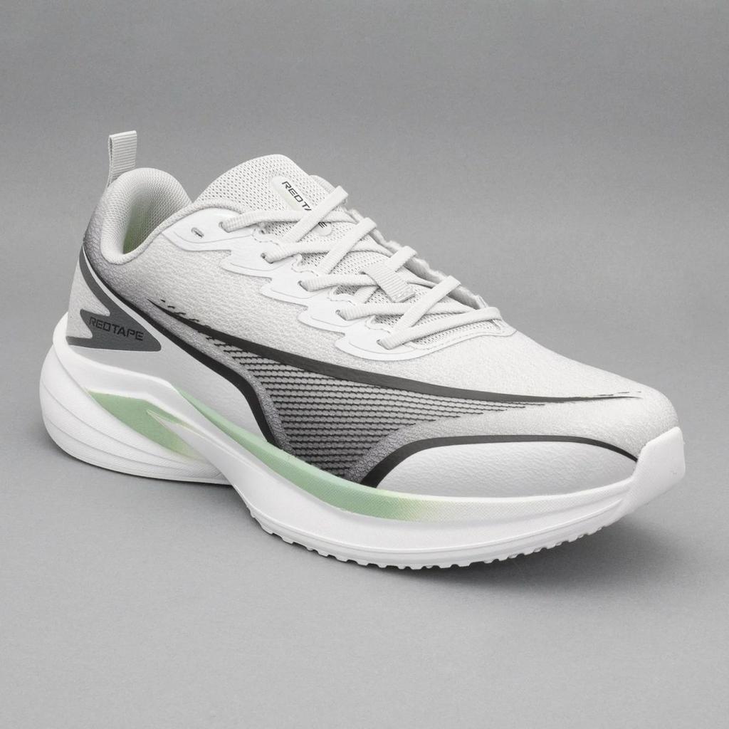 Sports Shoes for Men in Grey and Green | Low-Cut Athleisure Shoes.