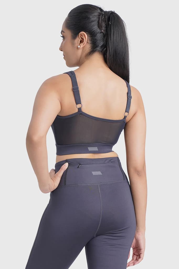 Active Full Support Sports Bra Coal — photo 5