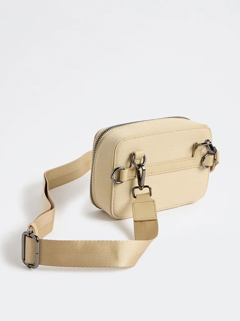 Westside Beige Textured Sling Bag — photo 2