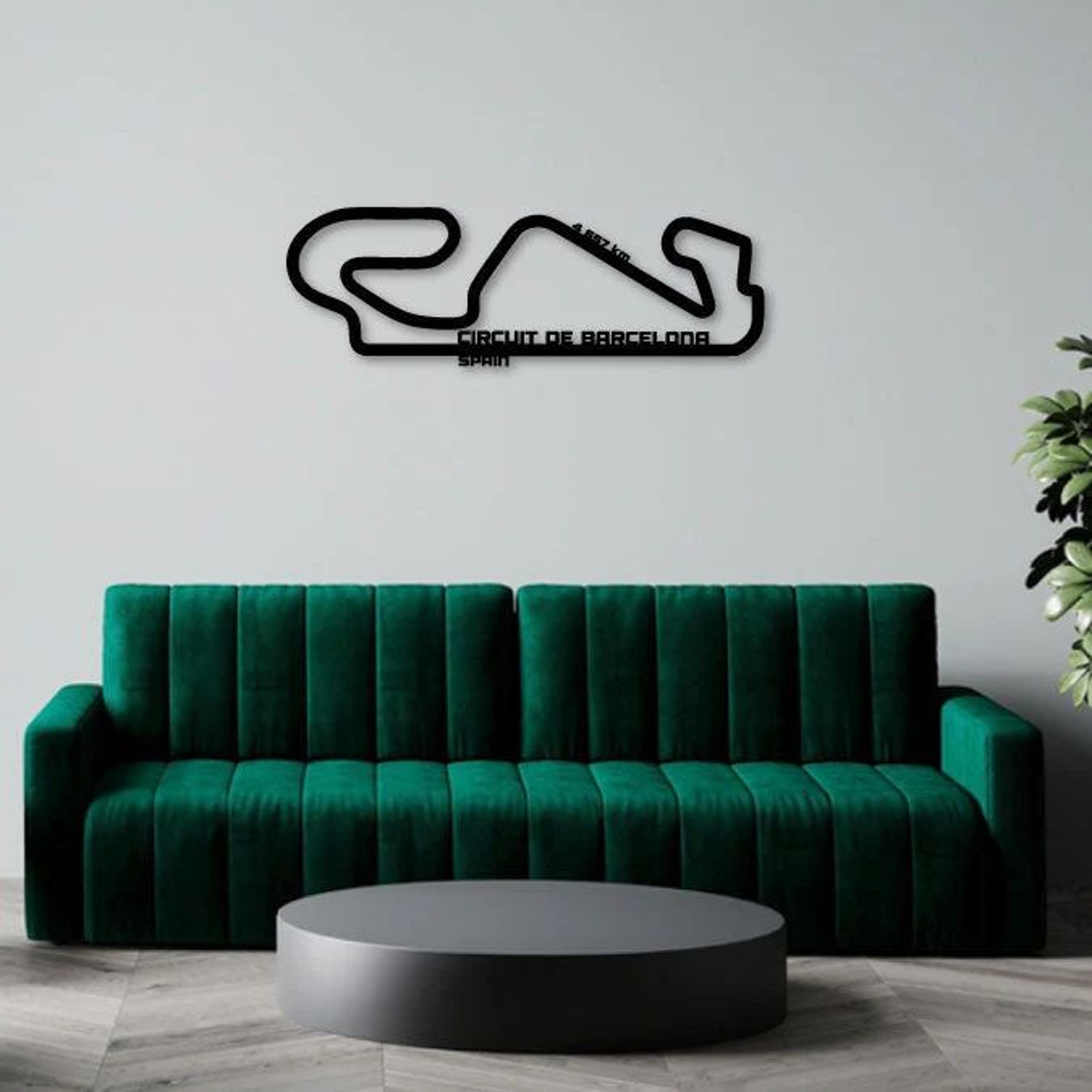 CIRCUIT DE CATALUNYA 2 METAL WALL ART