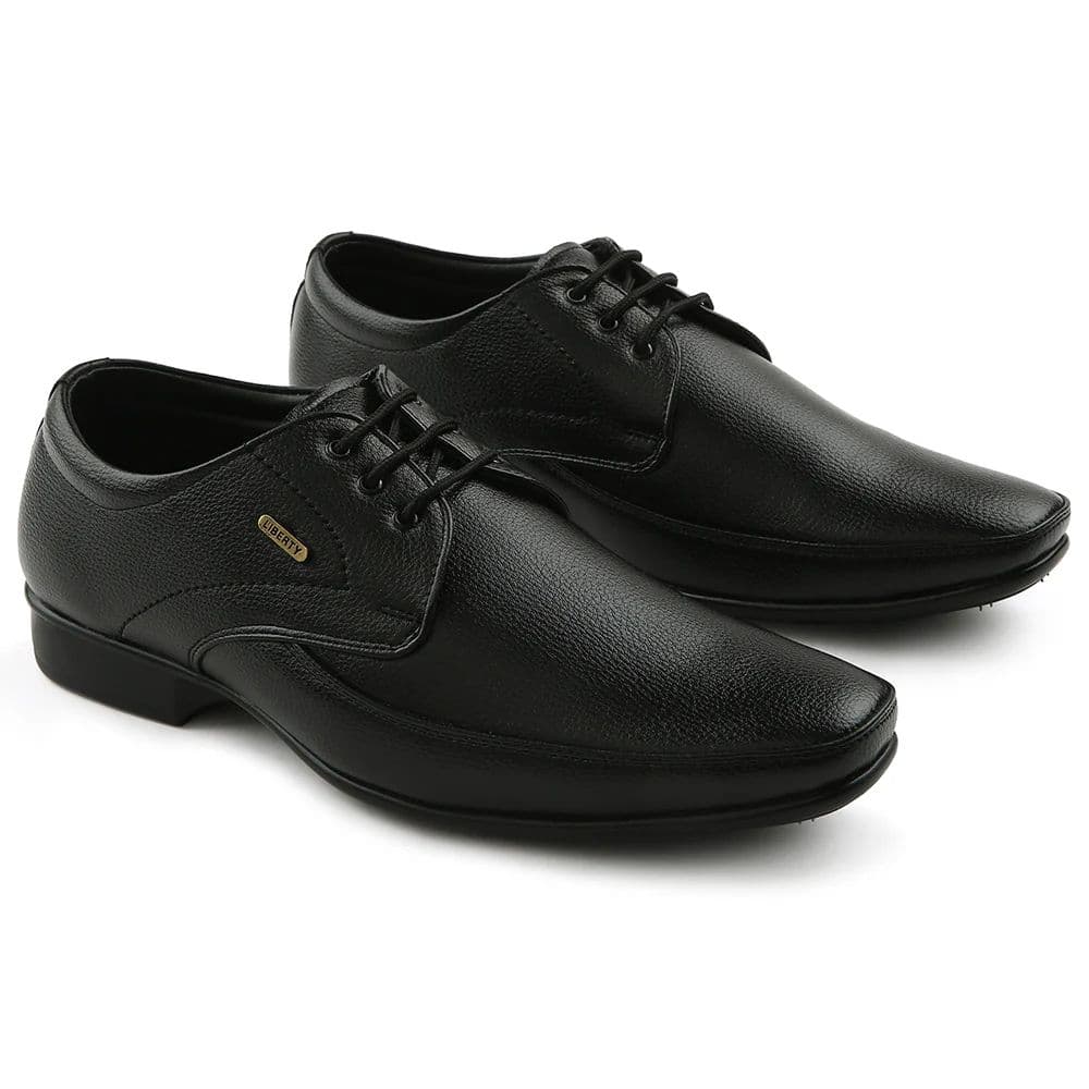 Fortune Black Formal Lacing Oxford Shoes For Men H202-01 By Liberty — photo 5