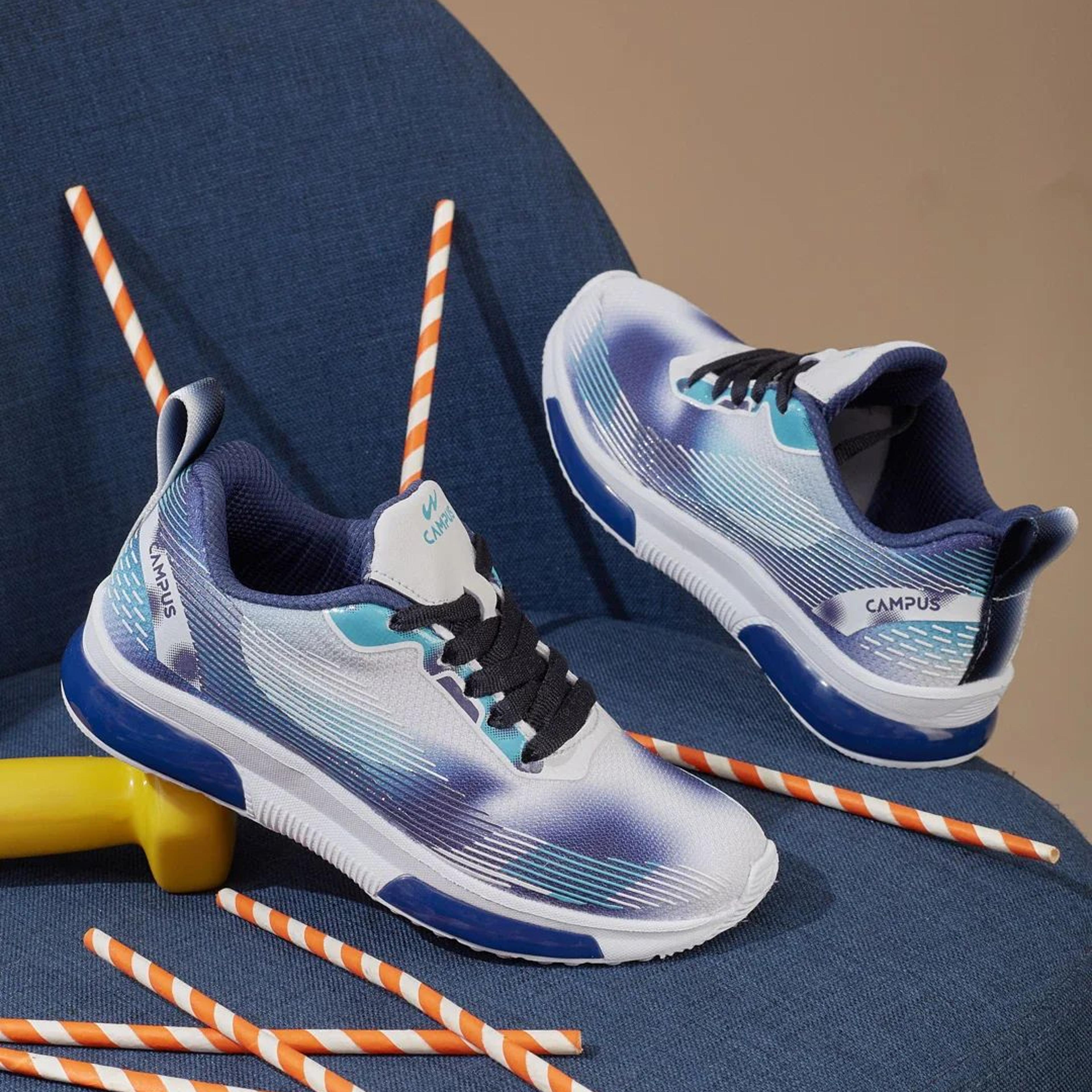 TUSK KIDS White Kids Running Shoes