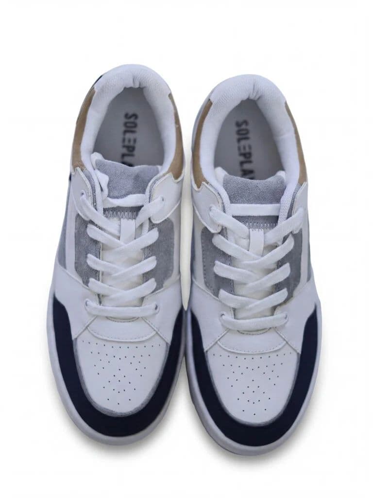 SOLEPLAY Navy Perforated Lace-Up Sneakers — photo 3